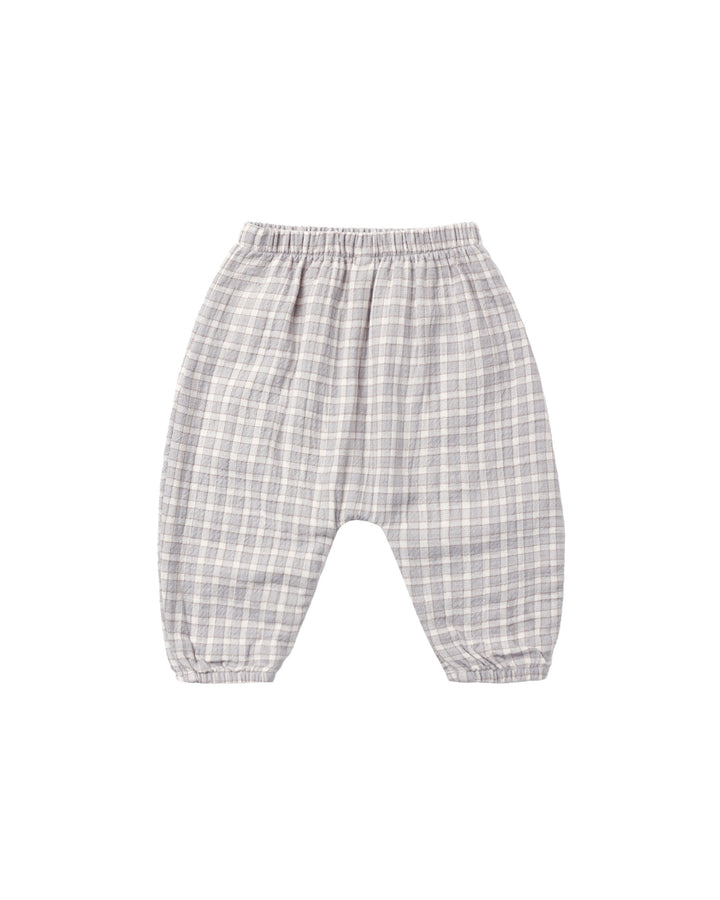 WOVEN PANT BLUE GINGHAM