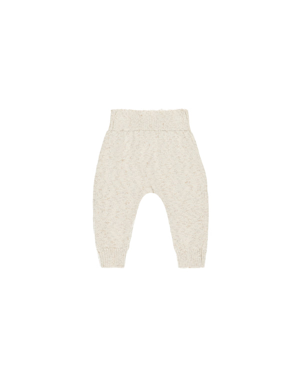 KNIT PANT || SPECKLED NATURAL