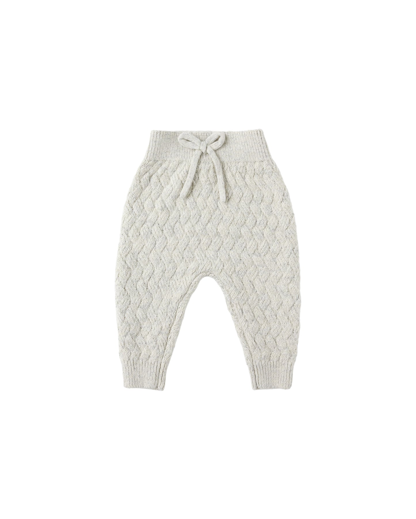 KNIT PANT || HEATHERED BLUE
