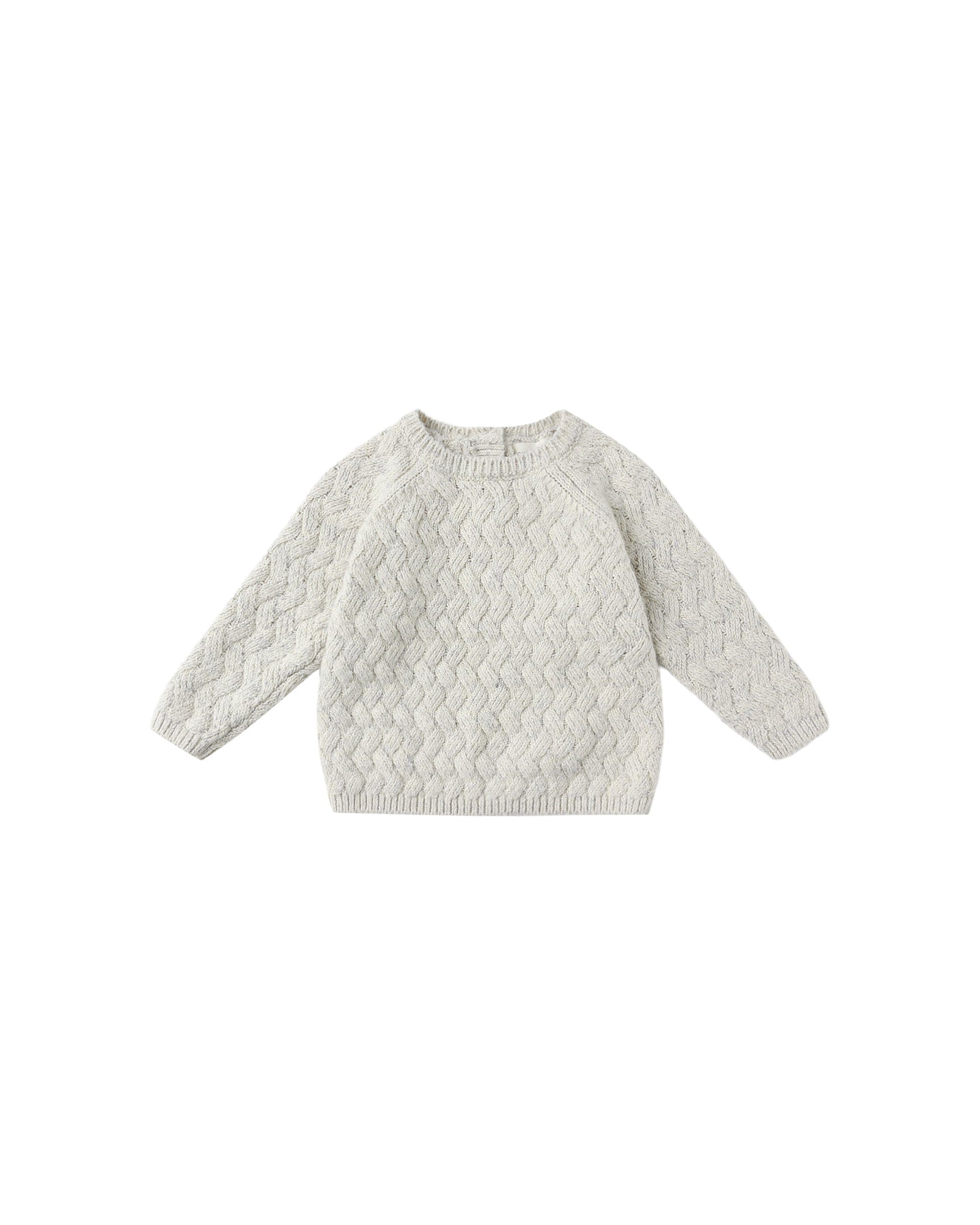 KNIT SWEATER || HEATHERED BLUE