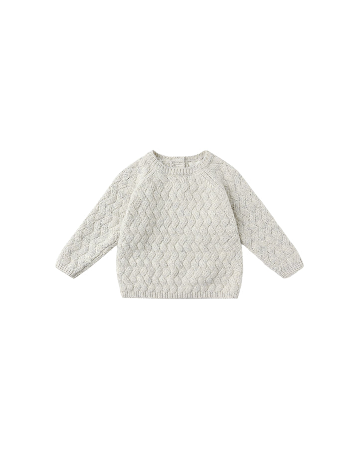 KNIT SWEATER || HEATHERED BLUE