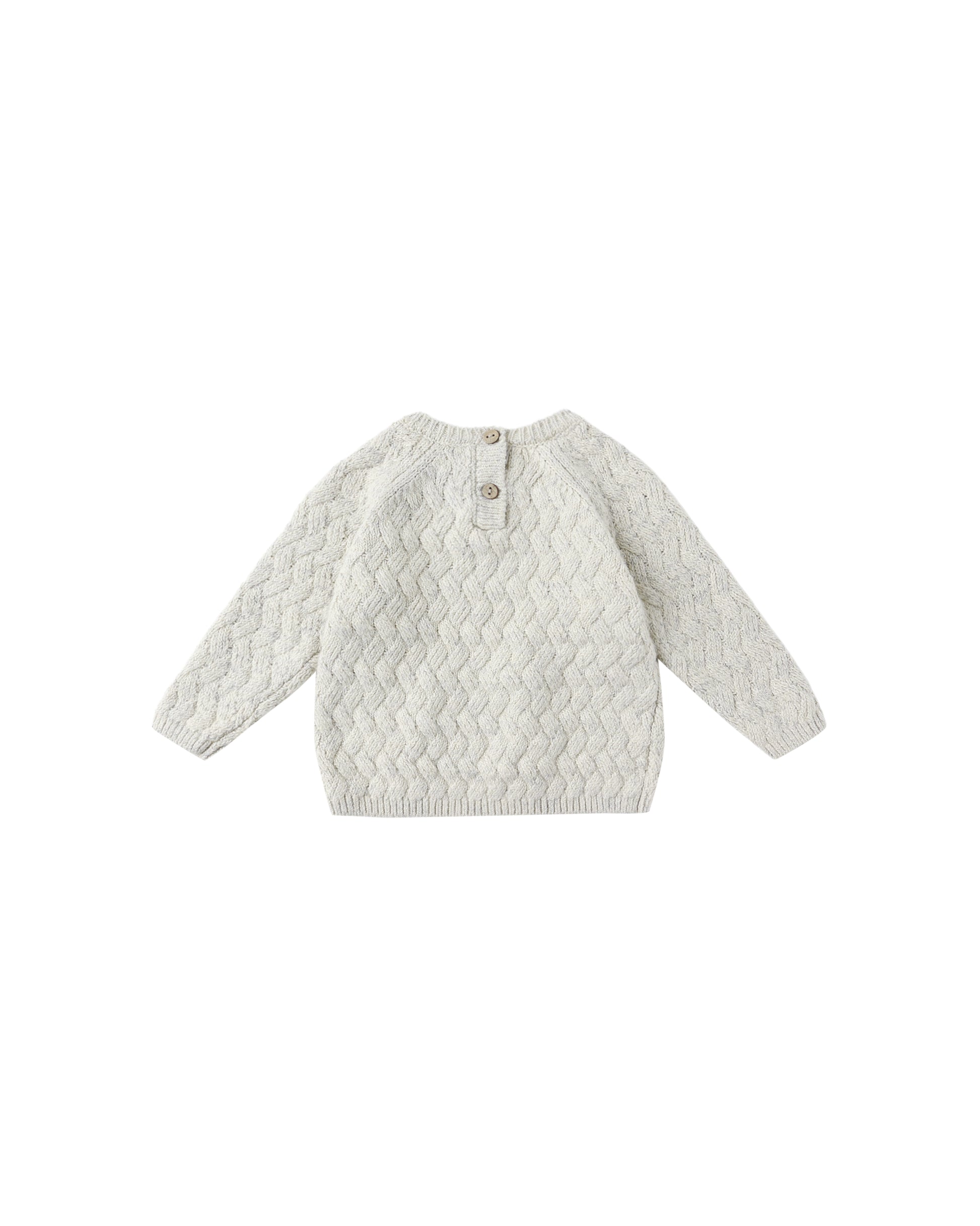 KNIT SWEATER || HEATHERED BLUE