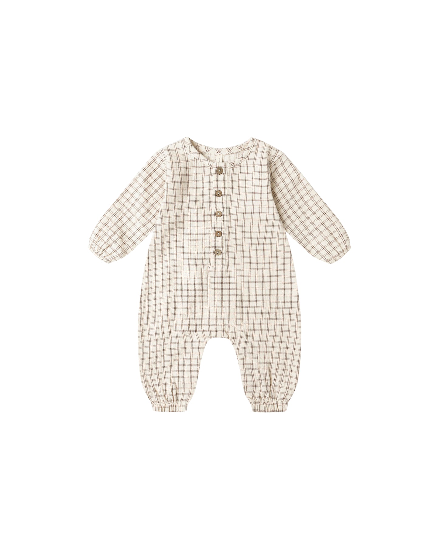 WOVEN JUMPSUIT || CEDAR CHECK