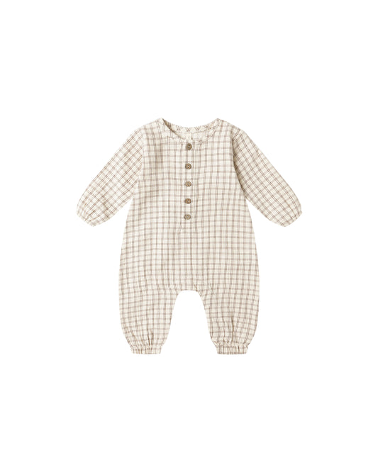 WOVEN JUMPSUIT || CEDAR CHECK