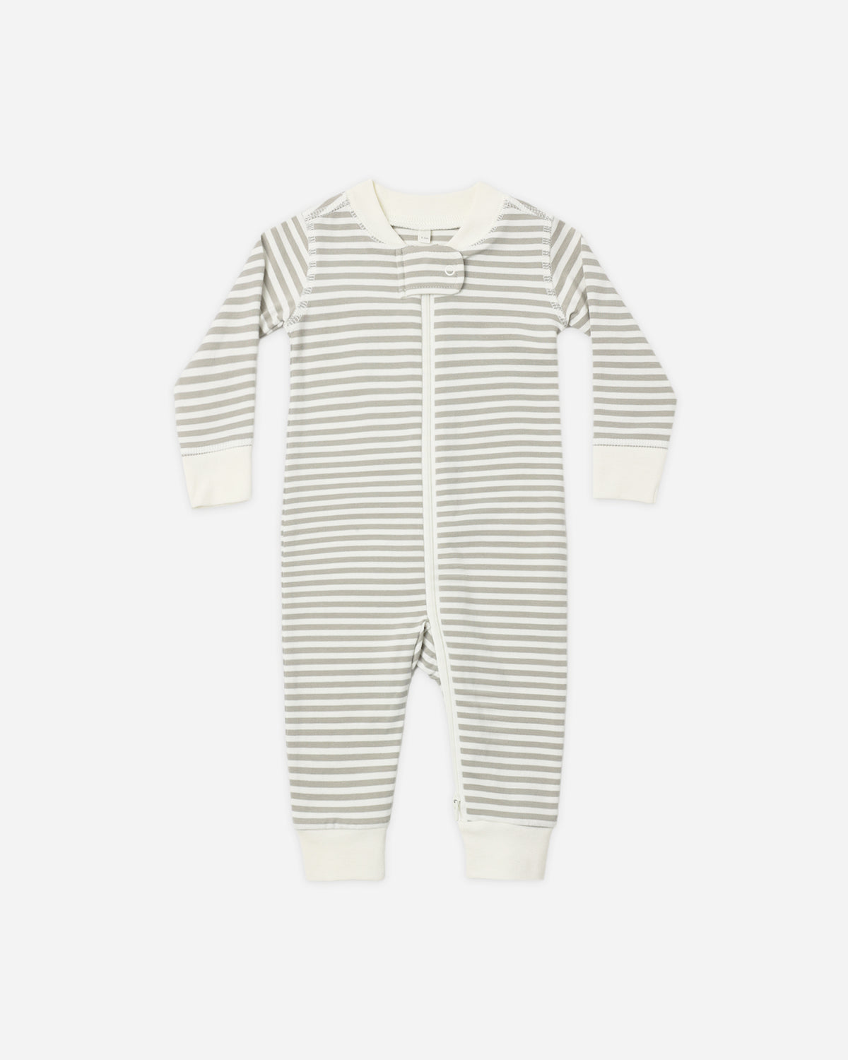 ZIP LONG SLEEVE SLEEPER LAUREL STRIPE