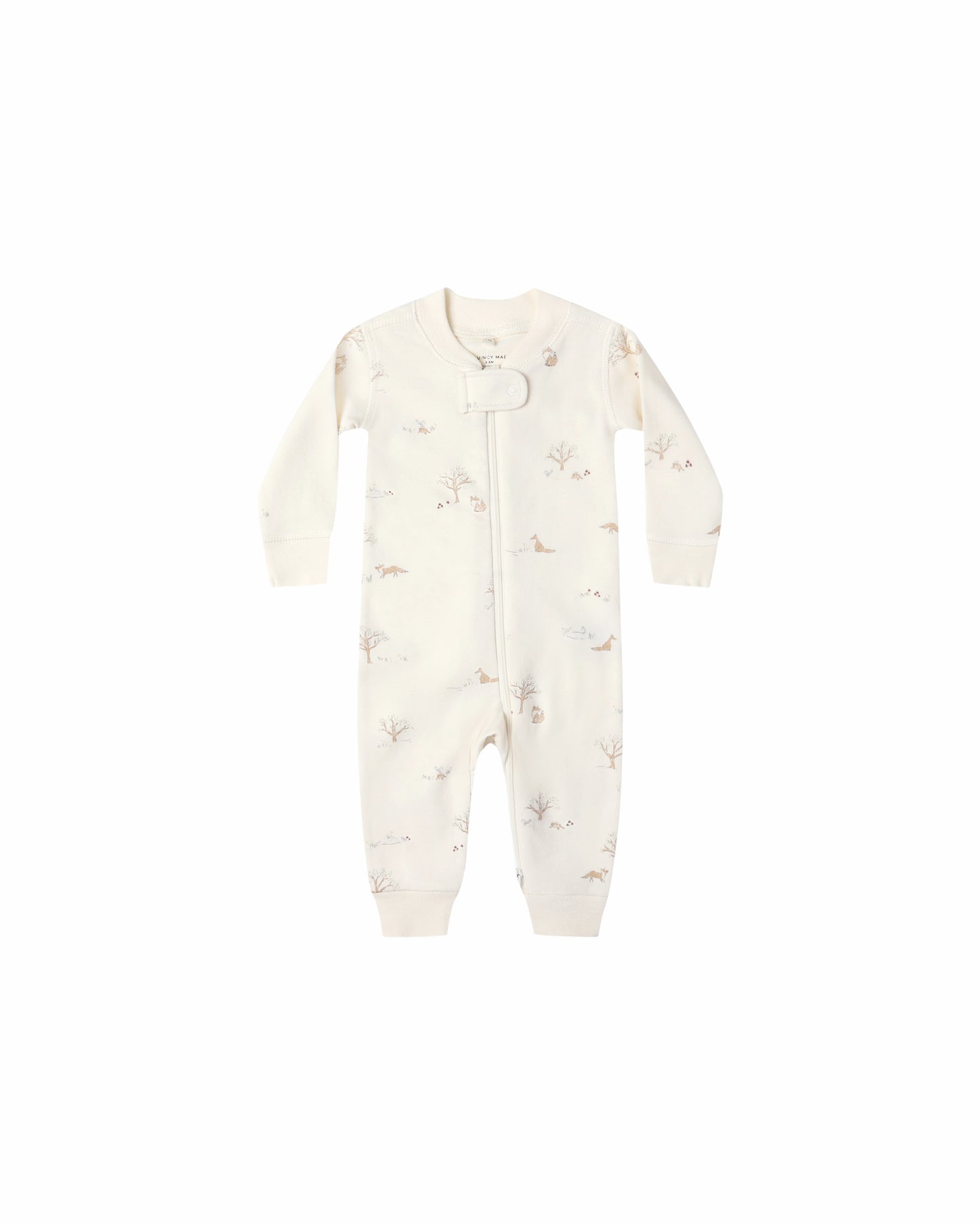 ZIP LONG SLEEVE SLEEPER || FOX LAND