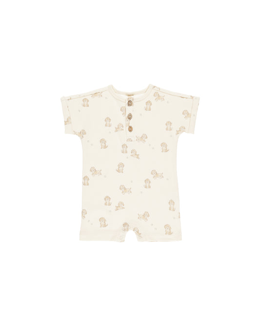 SHORT SLEEVE ONE-PIECE || PUPPIES