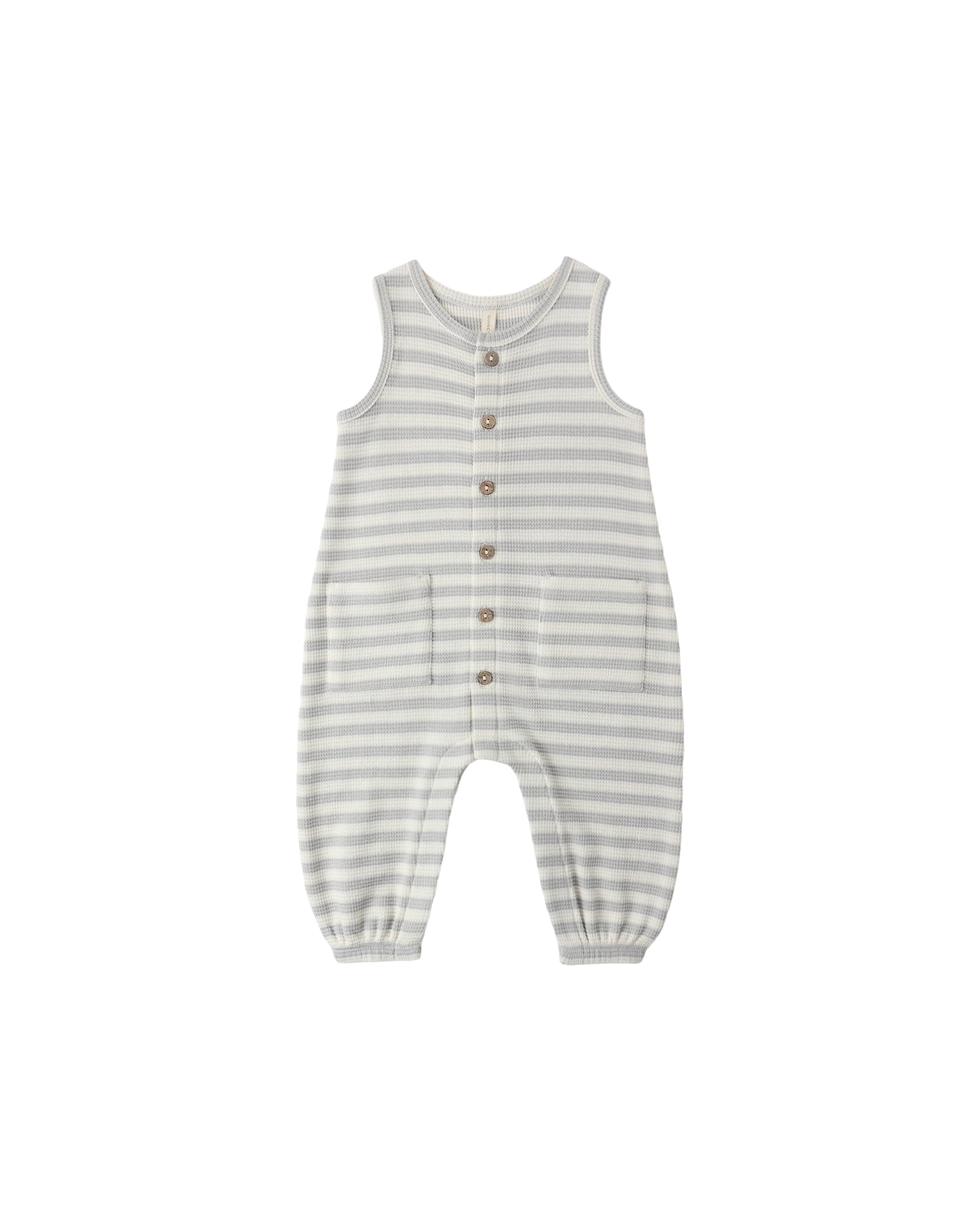 WAFFLE JUMPSUIT SKY STRIPE