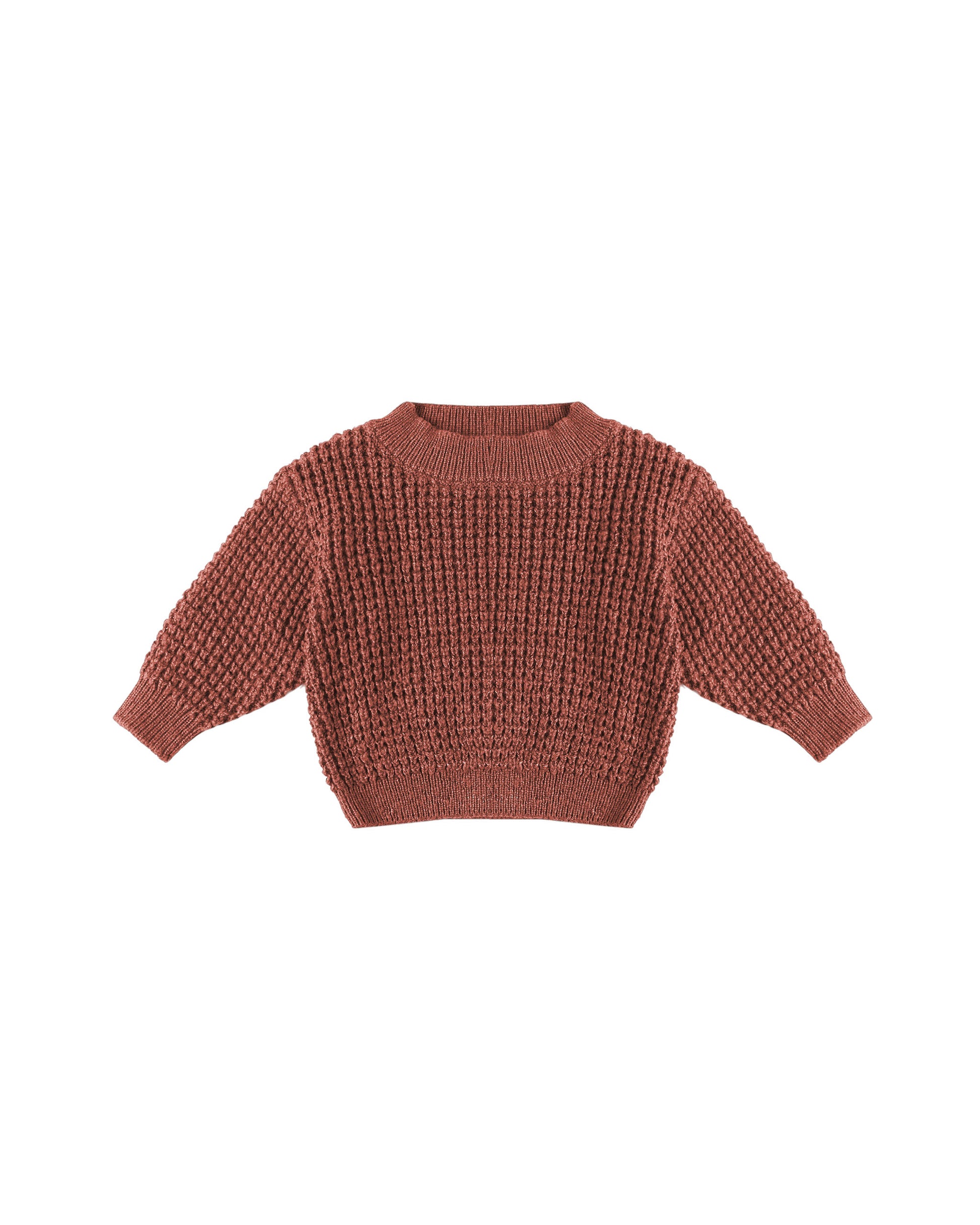 CHUNKY KNIT SWEATER || CRANBERRY