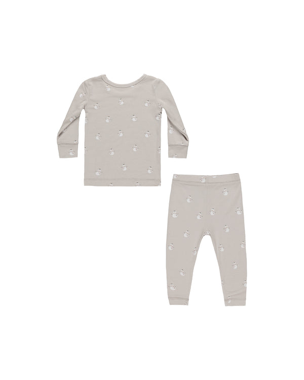 BAMBOO PAJAMA SET || SNOWMEN