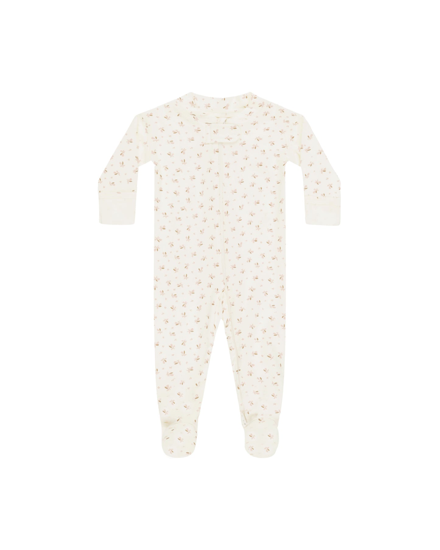 ZIP LONGSLEEVE SLEEPER FOOTIE || FLEUR