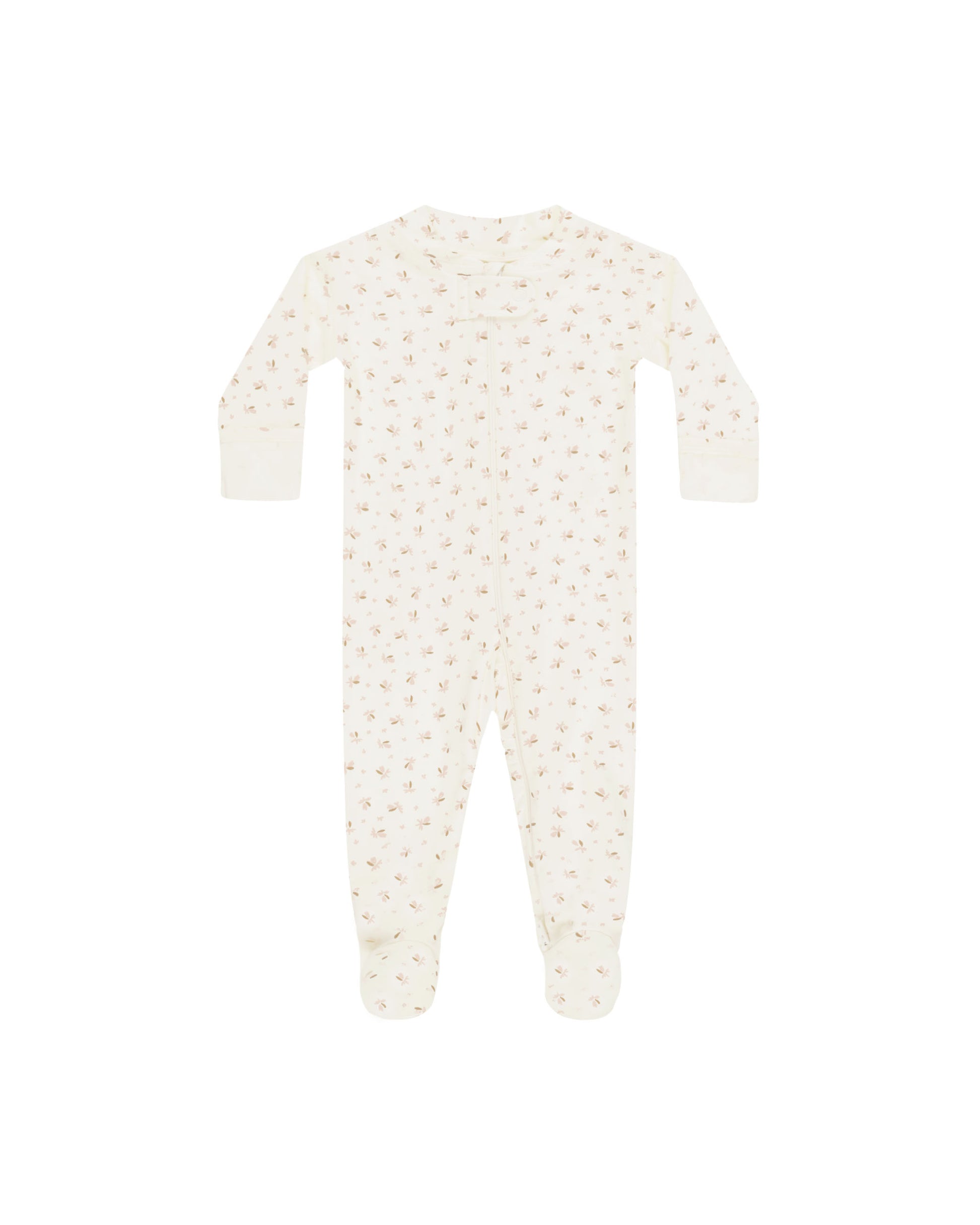 ZIP LONGSLEEVE SLEEPER FOOTIE || FLEUR