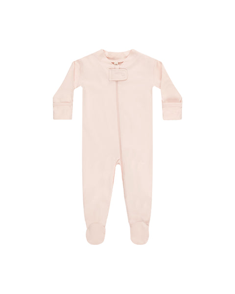 ZIP LONGSLEEVE SLEEPER FOOTIE || PETAL