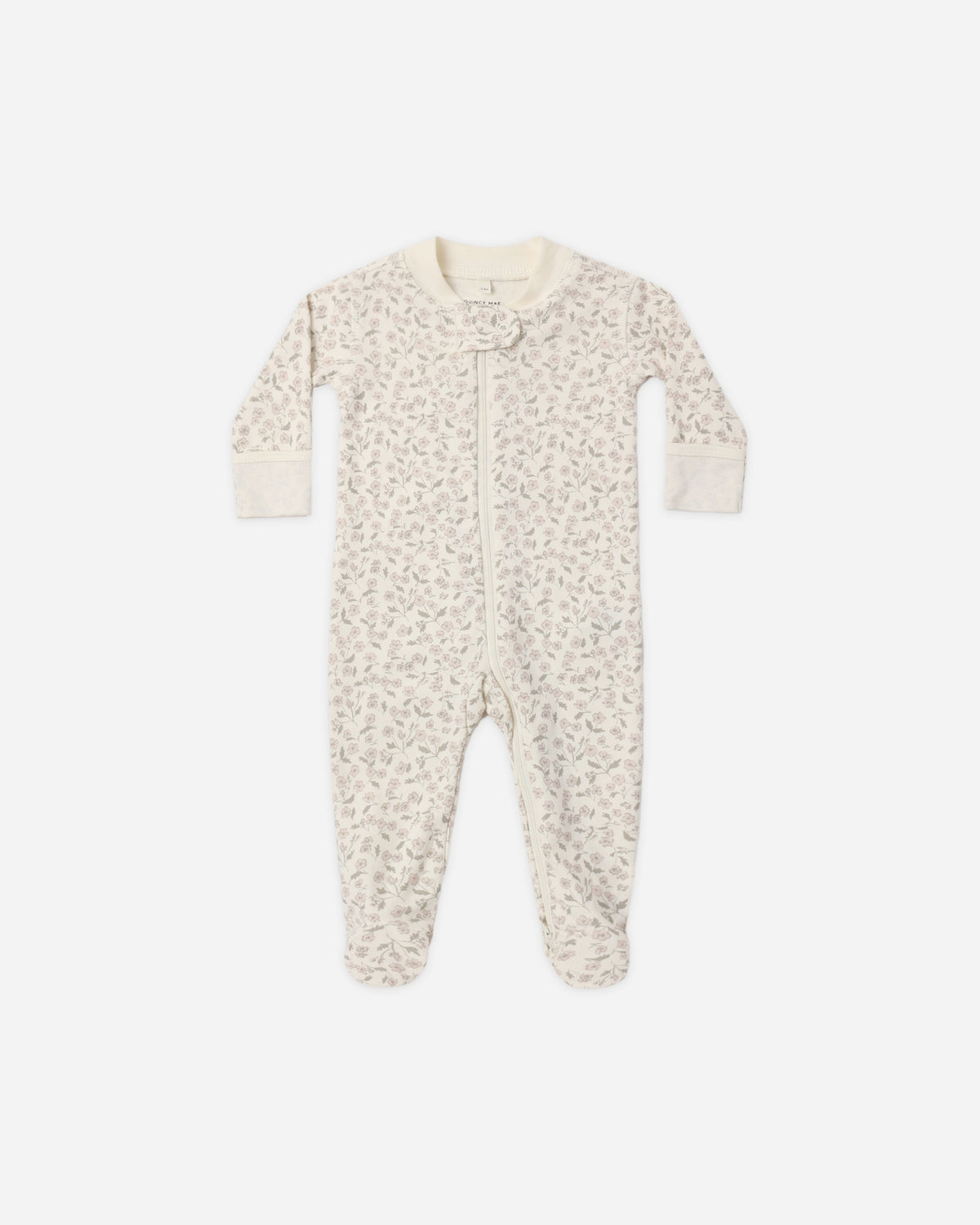 ZIP LONG SLEEVE SLEEPER FOOTIE FLORET