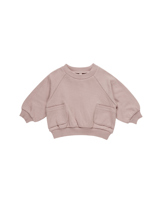 POCKET SWEATSHIRT || MAUVE