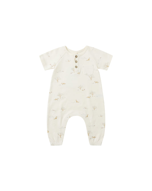 SHORT SLEEVE JUMPSUIT || FOX LAND
