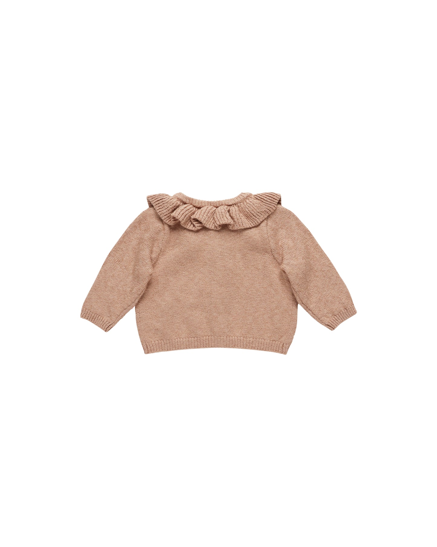 RUFFLE COLLAR CARDIGAN || ROSE