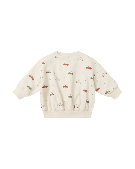 RELAXED FLEECE SWEATSHIRT || CARS