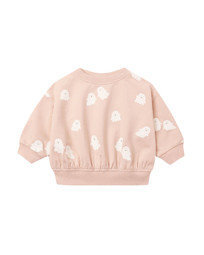 RELAXED FLEECE SWEATSHIRT SWEET GHOST