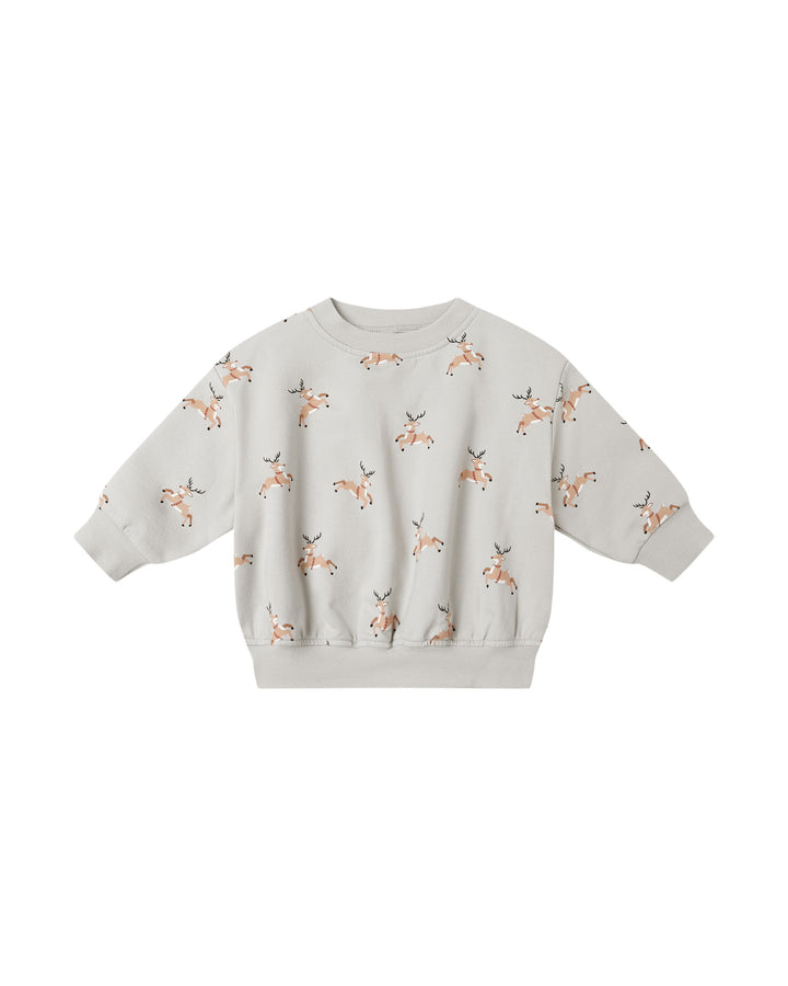 RELAXED FLEECE SWEATSHIRT || REINDEER