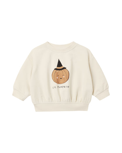 RELAXED FLEECE SWEATSHIRT LIL PUMPKIN