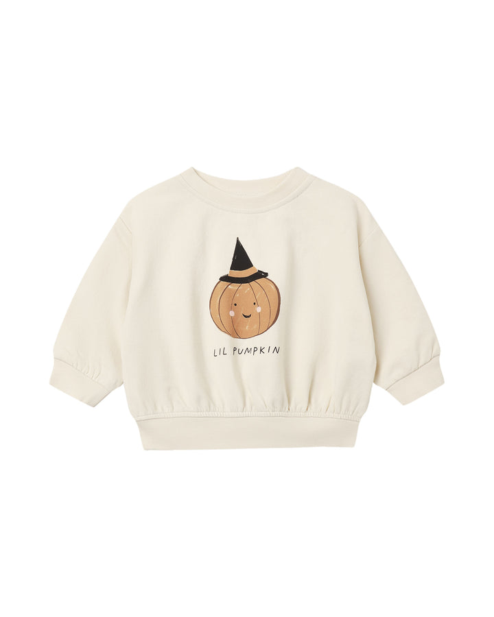 RELAXED FLEECE SWEATSHIRT LIL PUMPKIN