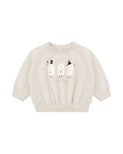 RELAXED FLEECE SWEATSHIRT TRICK OR TREAT