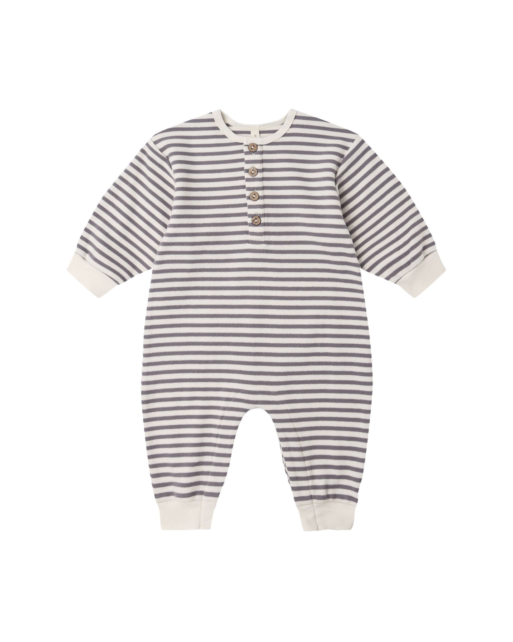 RELAXED JUMPSUIT SLATE STRIPE