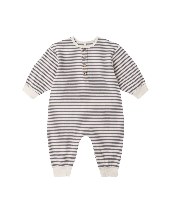 RELAXED JUMPSUIT SLATE STRIPE