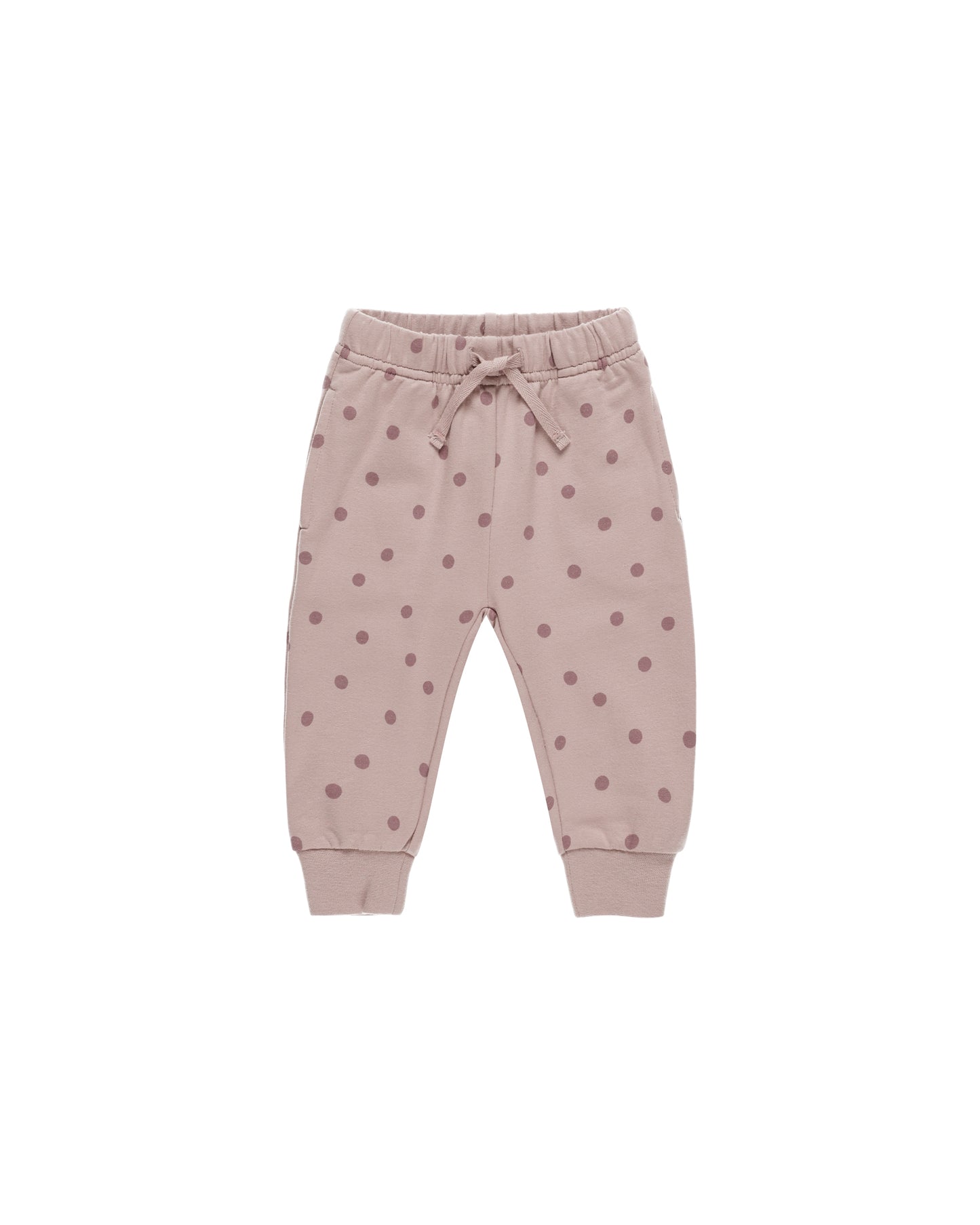 RELAXED FLEECE SWEATPANT || POLKA DOTS