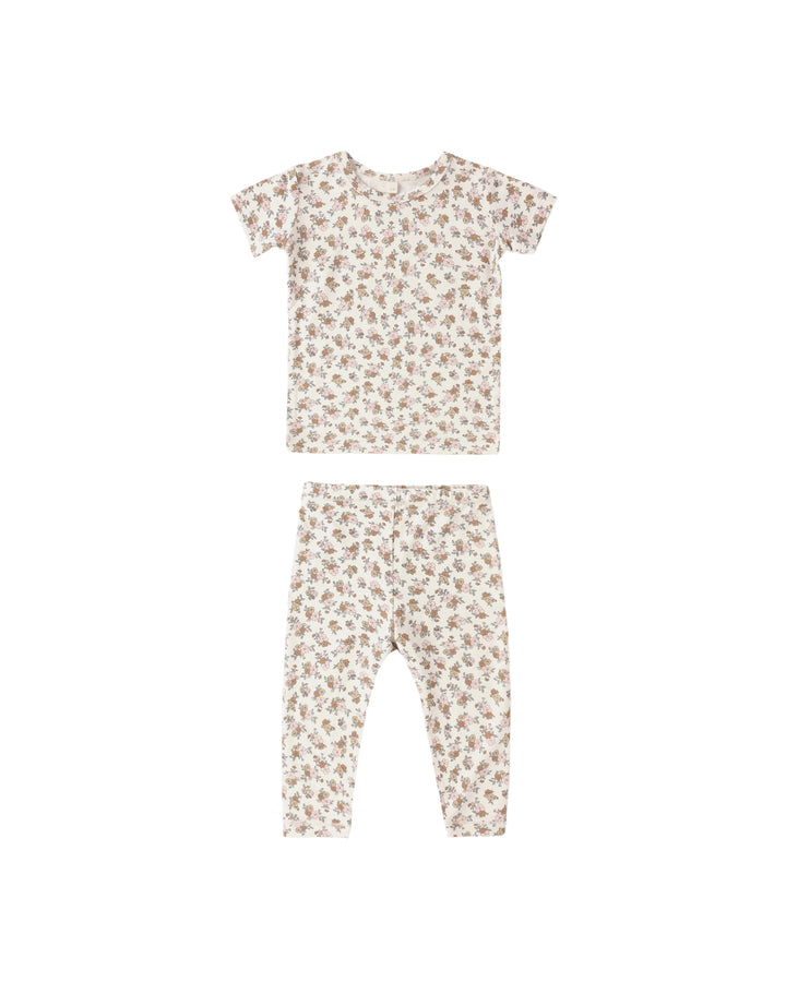 BAMBOO SHORT SLEEVE PAJAMA SET WILDFLOWER