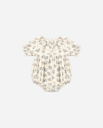 COLLARED ROMPER FRENCH FLORAL