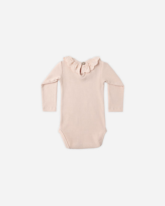 RUFFLE COLLAR BODYSUIT || ANTIQUE