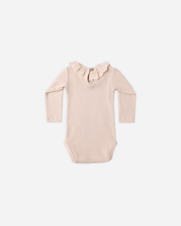 RUFFLE COLLAR BODYSUIT || ANTIQUE
