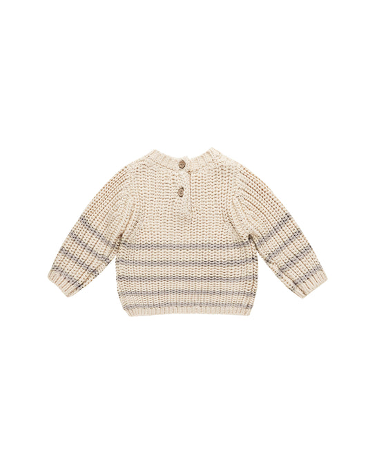 REX SWEATER || FOG STRIPE