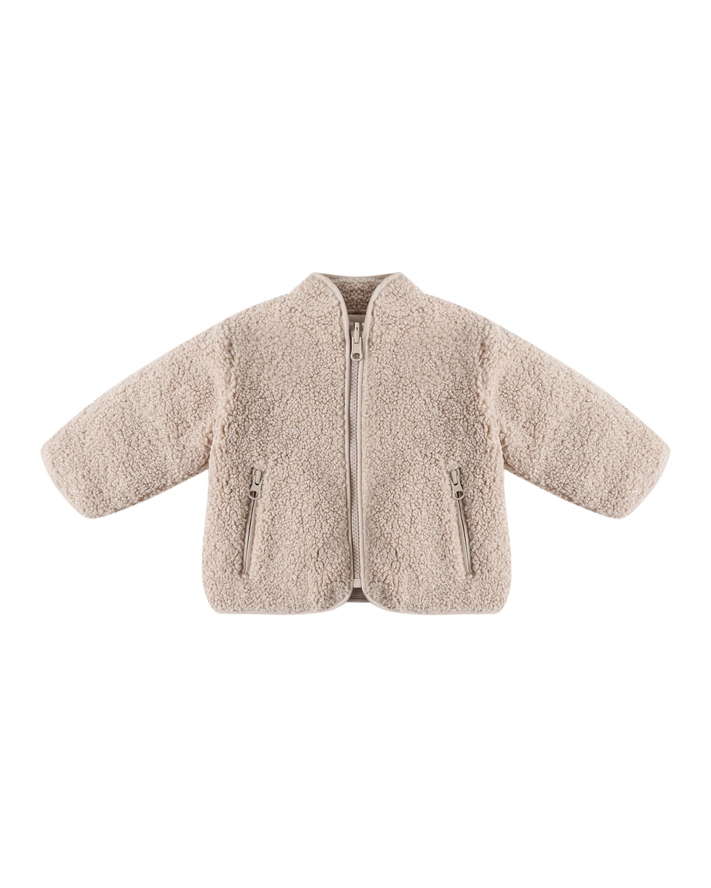 SHEARLING ZIP JACKET || OAT