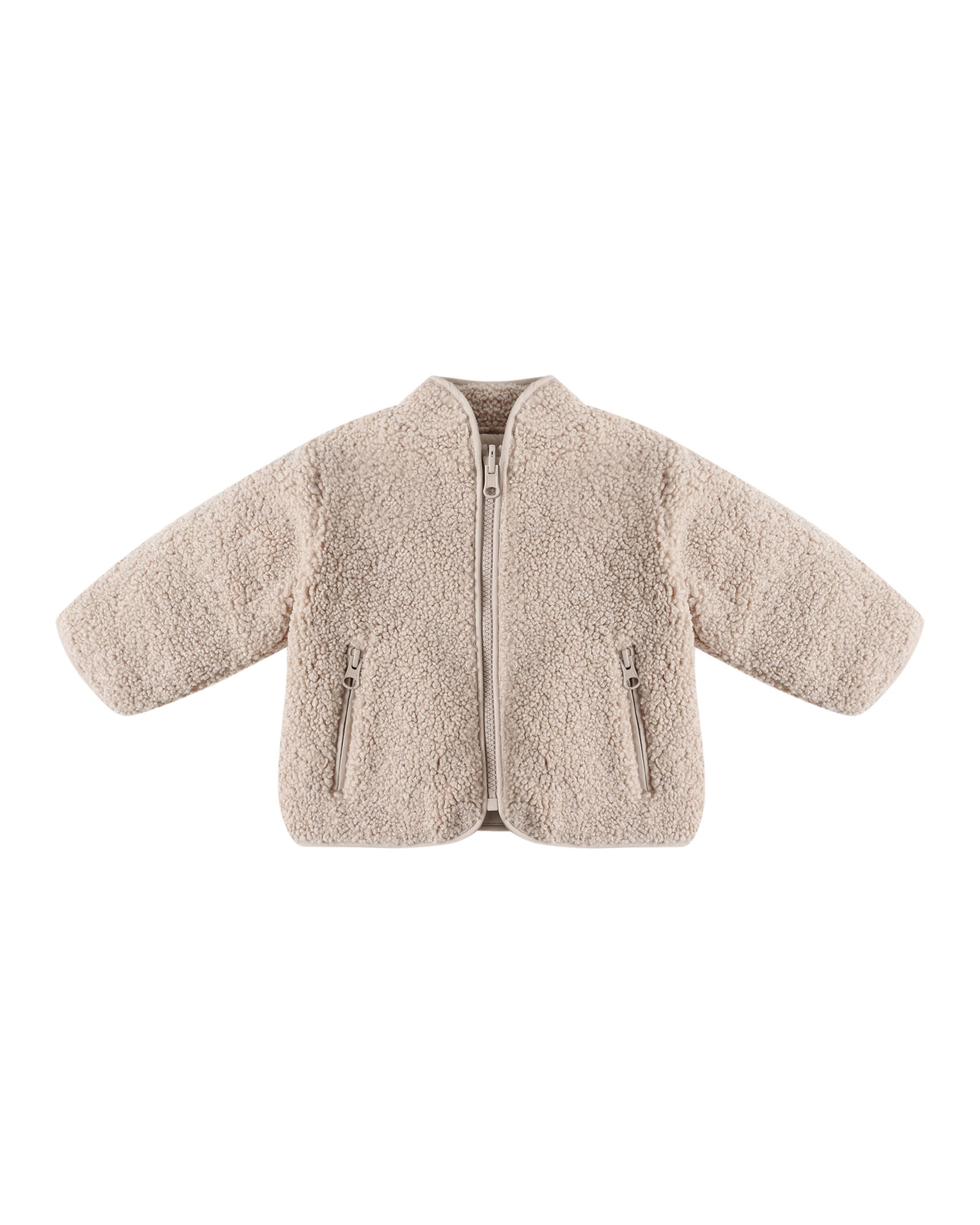 SHEARLING ZIP JACKET || OAT
