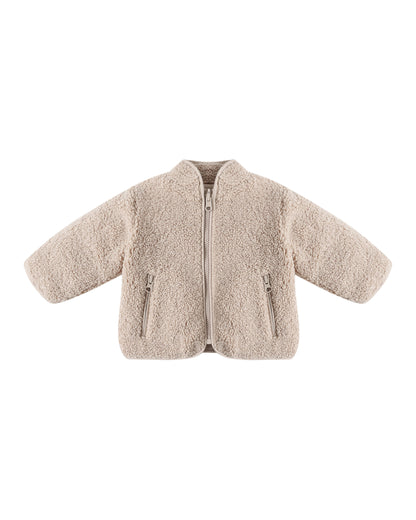SHEARLING ZIP JACKET || OAT