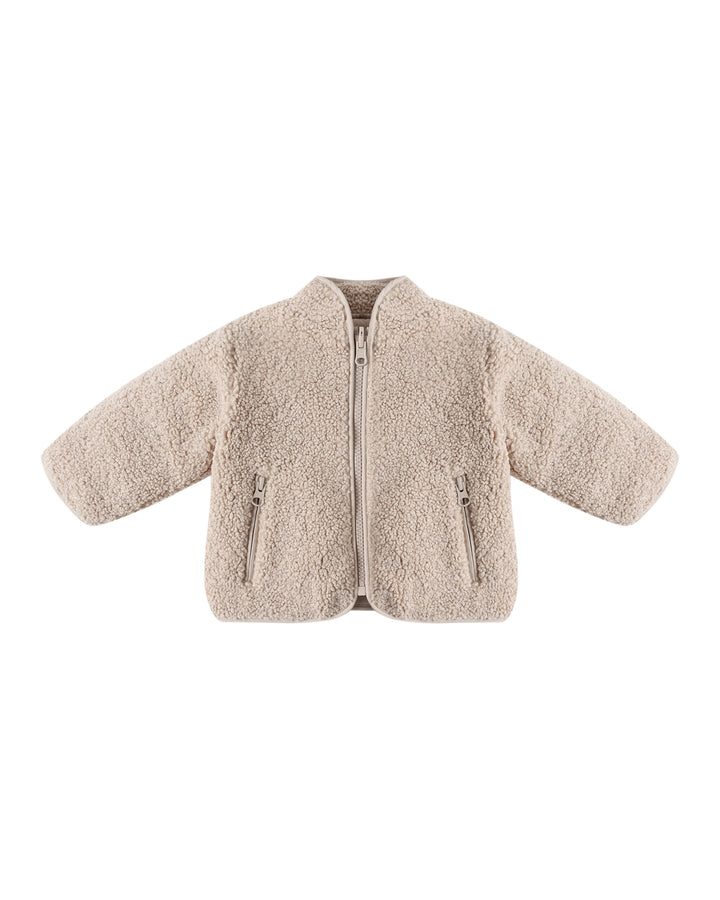 SHEARLING ZIP JACKET || OAT