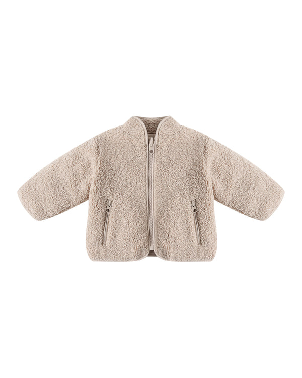 SHEARLING ZIP JACKET || OAT
