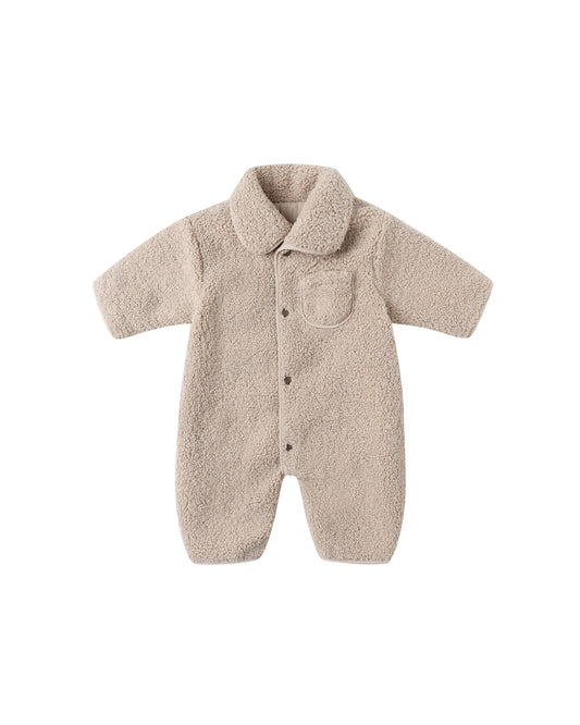 SHEARLING JUMPSUIT || OAT