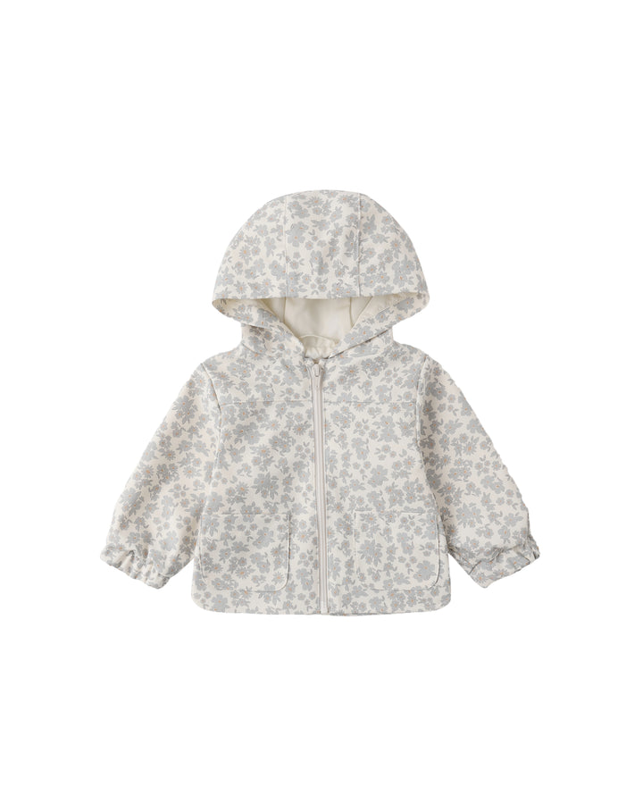 RAIN COAT BLUE FLORAL