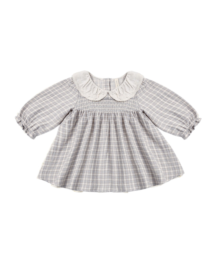 CALLIE DRESS BLUE GINGHAM