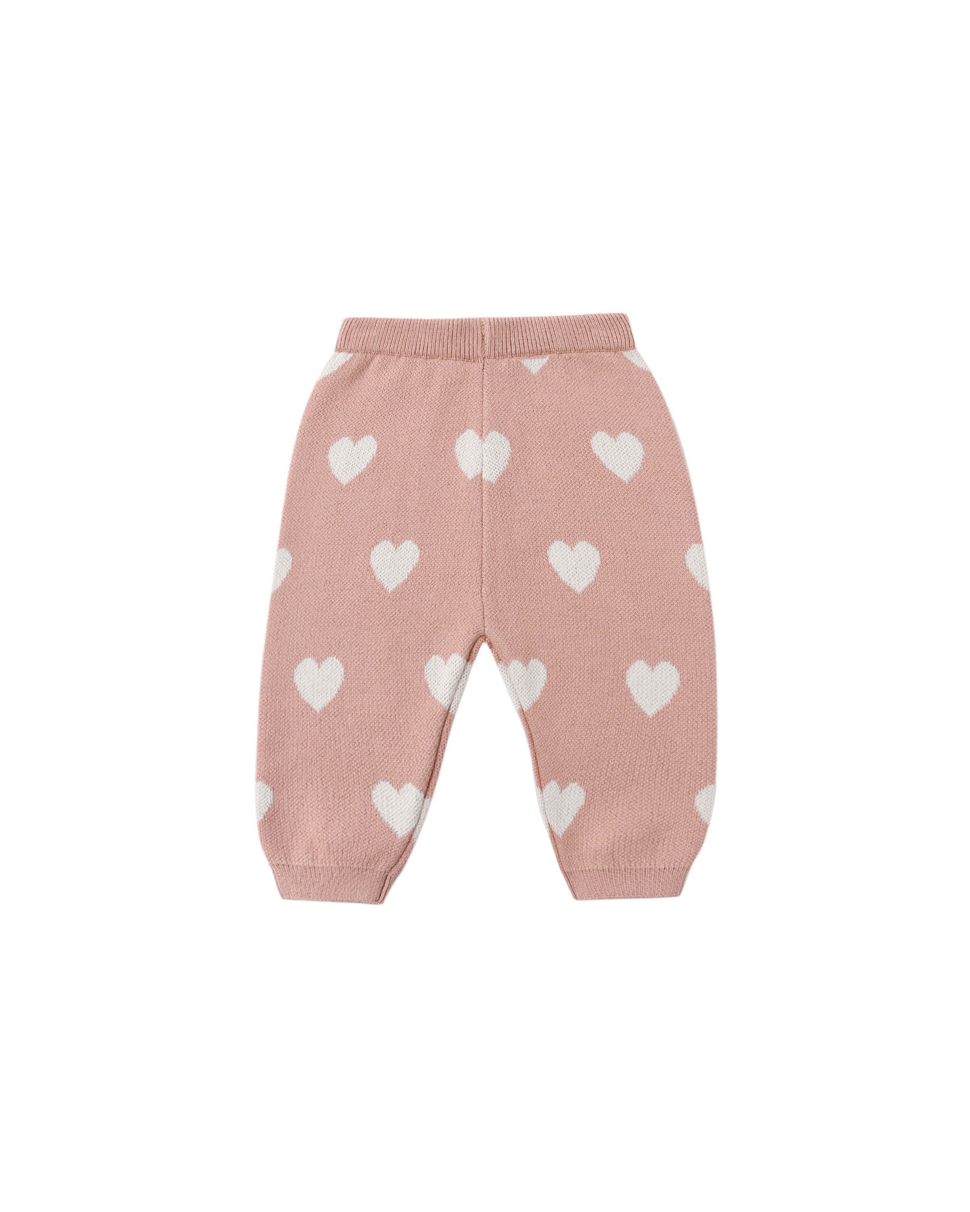 HEART KNIT PANTS PINK