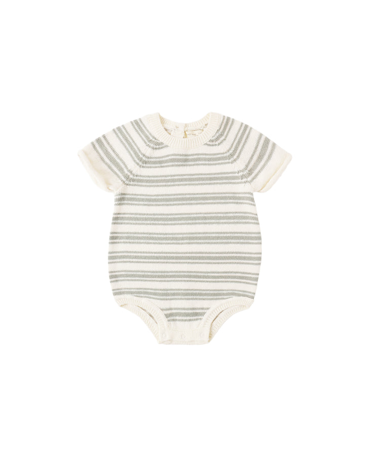 ROWAN ROMPER SAGE STRIPE