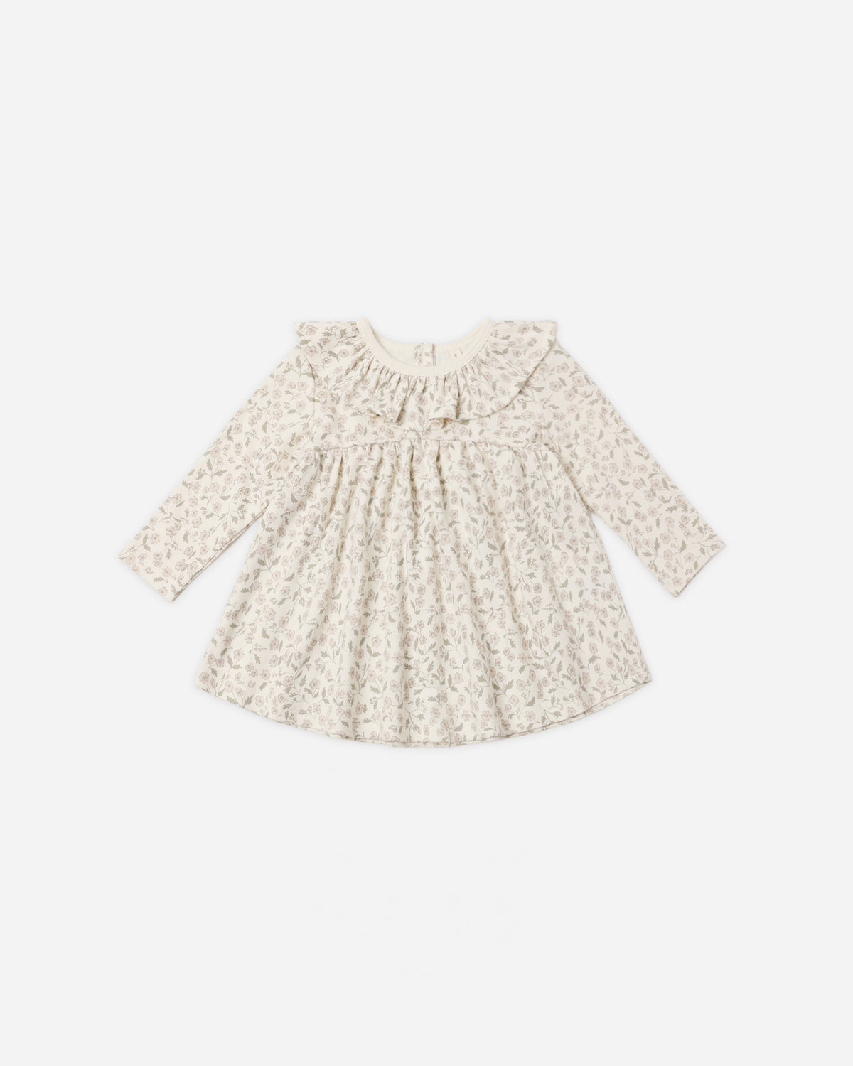 RUFFLE COLLAR JERSEY DRESS FLORET