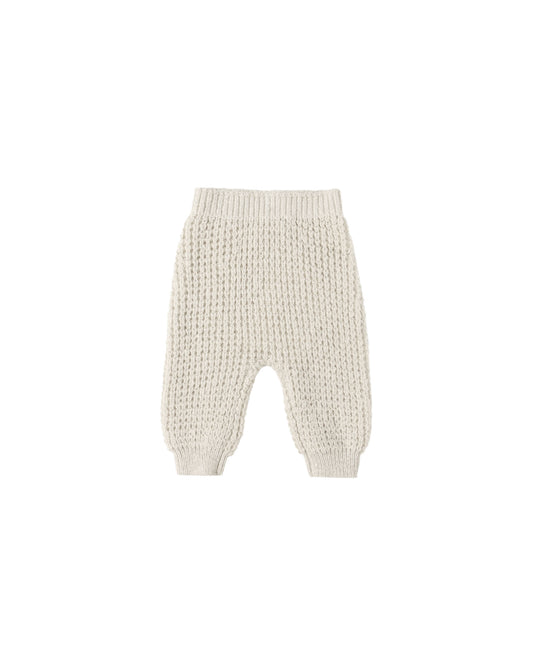 CHUNKY KNIT PANT || NATURAL