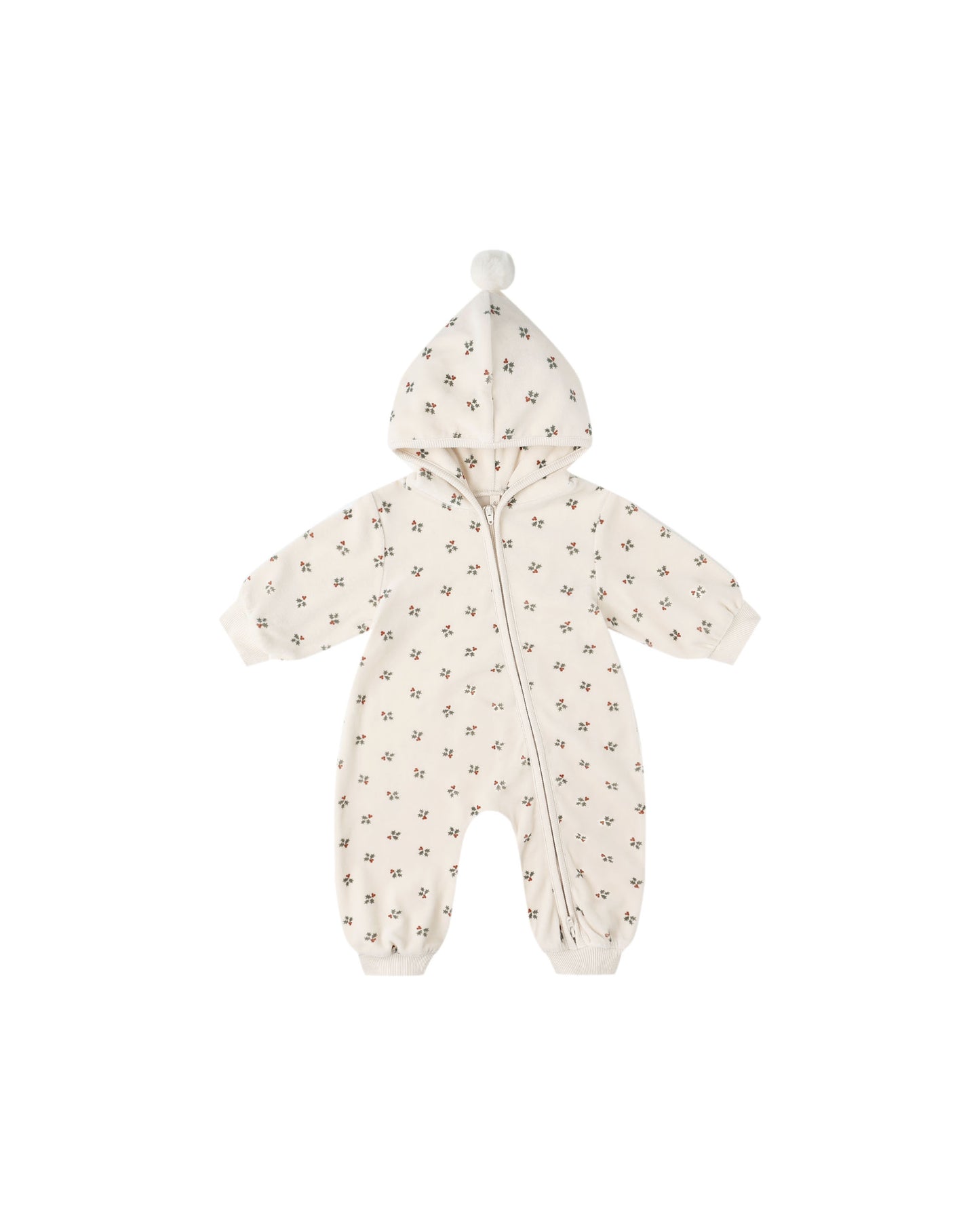 VELOUR ZIP JUMPSUIT || HOLLY BERRY