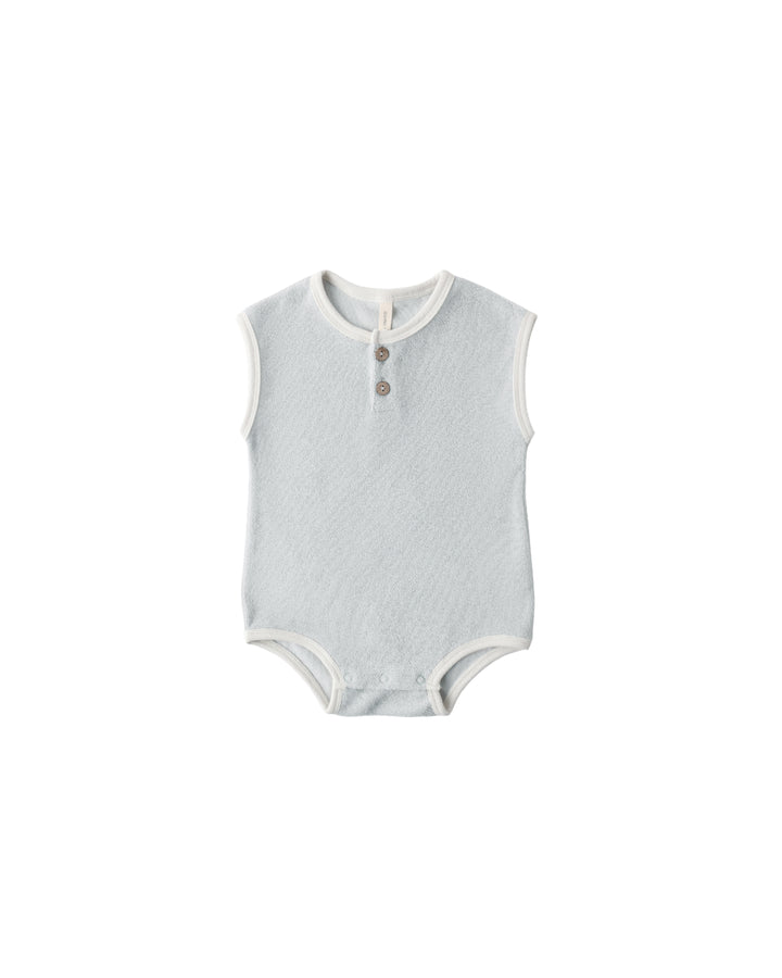 TERRY CLOTH ROMPER SKY
