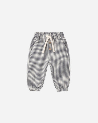 GIOVANI PANT MIDNIGHT GINGHAM